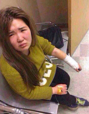 美图软件闯大祸 赴约男子当街揍“女神” 美图软件闯大祸 赴约男子当街揍“女神”